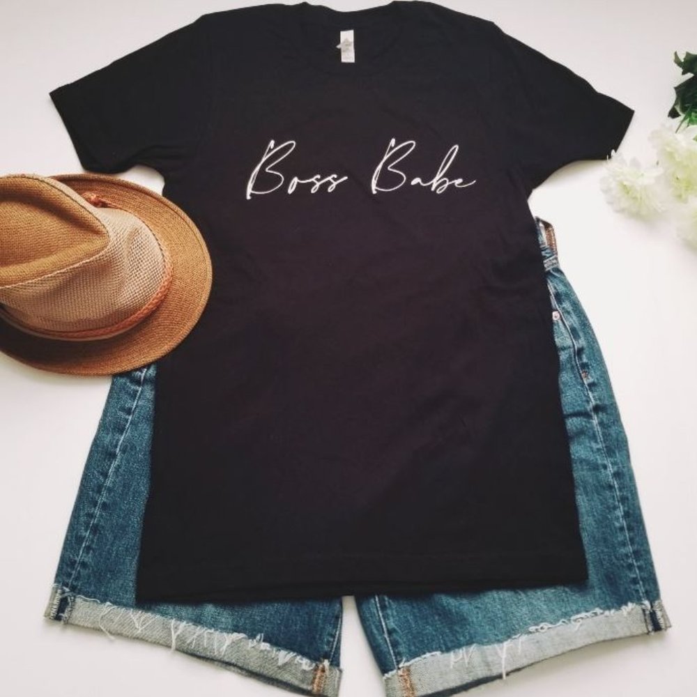Boss Babe Women’s Black Graphic Tee Shirt
